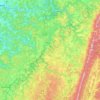 Carte topographique Barbour County, altitude, relief