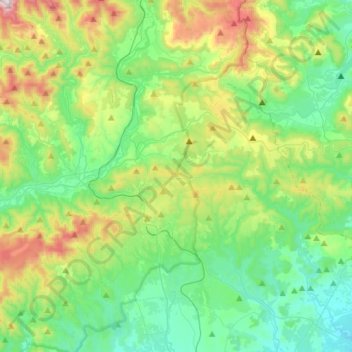 Carte topographique 34600, altitude, relief