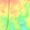 Carte topographique Flaucourt, altitude, relief