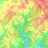 Carte topographique Ten Mile Creek, altitude, relief