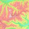 Carte topographique Gran Paradiso National Park, altitude, relief