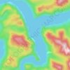 Carte topographique Frederick Sound, altitude, relief