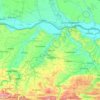 Carte topographique Oblast de Pleven, altitude, relief
