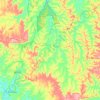 Carte topographique Fernandes Pinheiro, altitude, relief