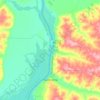 Carte topographique Rio Paraná, altitude, relief