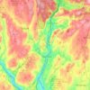 Carte topographique Naugatuck State Forest, altitude, relief