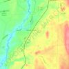Carte topographique Broad Brook, altitude, relief