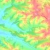 Carte topographique Scieurac-et-Flourès, altitude, relief