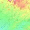 Carte topographique Aravalli, altitude, relief