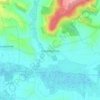 Carte topographique Coizard-Joches, altitude, relief