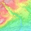 Carte topographique Aubonne, altitude, relief