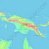 Carte topographique New Guinea, altitude, relief