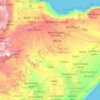 Carte topographique Somali, altitude, relief