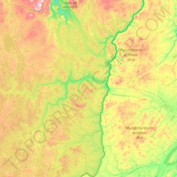 Carte topographique Karasjok, altitude, relief