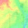 Carte topographique Tecumseh Township, altitude, relief