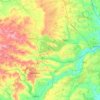 Carte topographique Rutland, altitude, relief