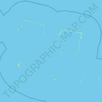 Carte topographique Arutua, altitude, relief