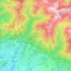 Carte topographique Jalovec, altitude, relief