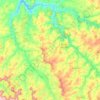 Carte topographique Flor de Minas, altitude, relief