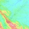 Carte topographique Padang Lawas, altitude, relief