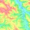 Carte topographique Calignac, altitude, relief