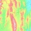 Carte topographique Palmillas, altitude, relief