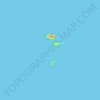 Carte topographique Flannan Isles, altitude, relief