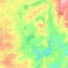 Carte topographique Hamlin County, altitude, relief