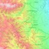 Carte topographique Aserbaidschan, altitude, relief