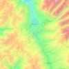 Carte topographique Huaraz, altitude, relief