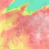Carte topographique Chequamegon-Nicolet National Forest, altitude, relief