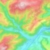 Carte topographique Fischbach, altitude, relief