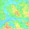 Carte topographique 40300, altitude, relief