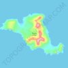 Carte topographique Chugul Island, altitude, relief