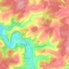 Carte topographique Demange-aux-Eaux, altitude, relief