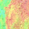 Carte topographique État shan, altitude, relief