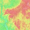 Carte topographique Kent Parish, altitude, relief