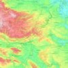 Carte topographique Mansfeld-Südharz, altitude, relief