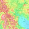 Carte topographique Δήμος Μετεώρων, altitude, relief
