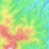 Carte topographique Esconnets, altitude, relief