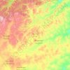 Carte topographique Hentiy, altitude, relief