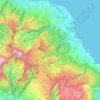 Carte topographique Saint-Benoît, altitude, relief