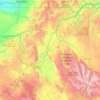 Carte topographique Grande Ronde River, altitude, relief