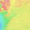 Carte topographique Sanaga, altitude, relief