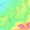 Carte topographique Plussulien, altitude, relief