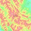 Carte topographique Scapegoat Wilderness Area, altitude, relief