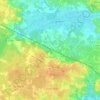 Carte topographique Vertheuil, altitude, relief