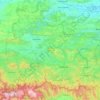 Carte topographique Oblast de Gabrovo, altitude, relief