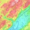 Carte topographique Flanders, altitude, relief