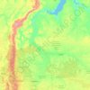 Carte topographique Ханты-Мансийский автономный округ — Югра, altitude, relief